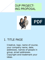 Group Project Training Proposal