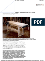 Woodworking Plans - Workbench - Popular Mechanics - Hard Maple
