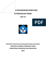 Panduan Pelaksanaan Penelitian Di Perguruan Tinggi Edisi VIII