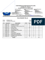 Transkrip Nilai 2013