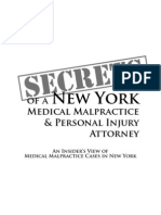 Secrets of a NY Med Mal Attrny