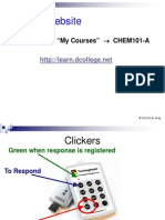 Course Website: "My Courses" CHEM101-A