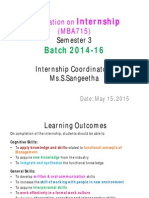 Orientation For Students - Finaal May 16, 2015 - Internship