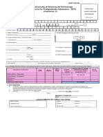 Admission Form for Postgraduate-2k13 SCEE