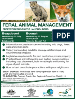Feral Animal Management: Beaudesert Boonah Canungra