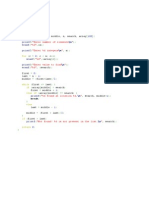 Linear and Binary Search