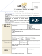 Application For Employment: Please Read These Instructions Carefully