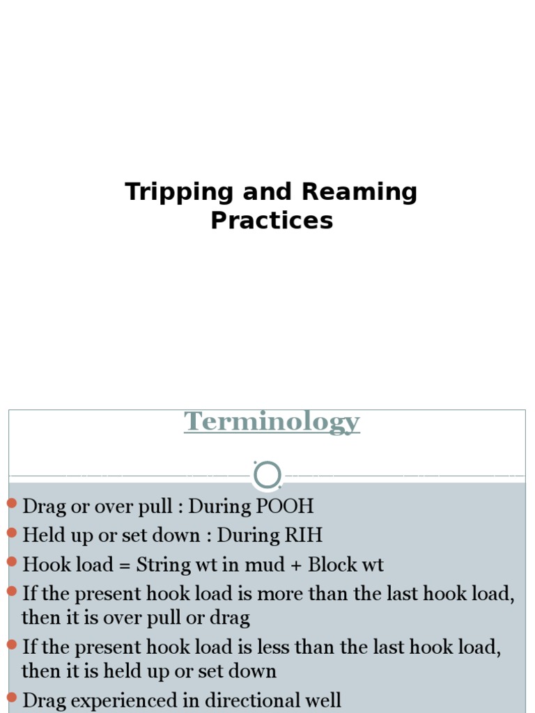 13Tripping & Reaming Guidelines Download Free PDF Drilling Pump