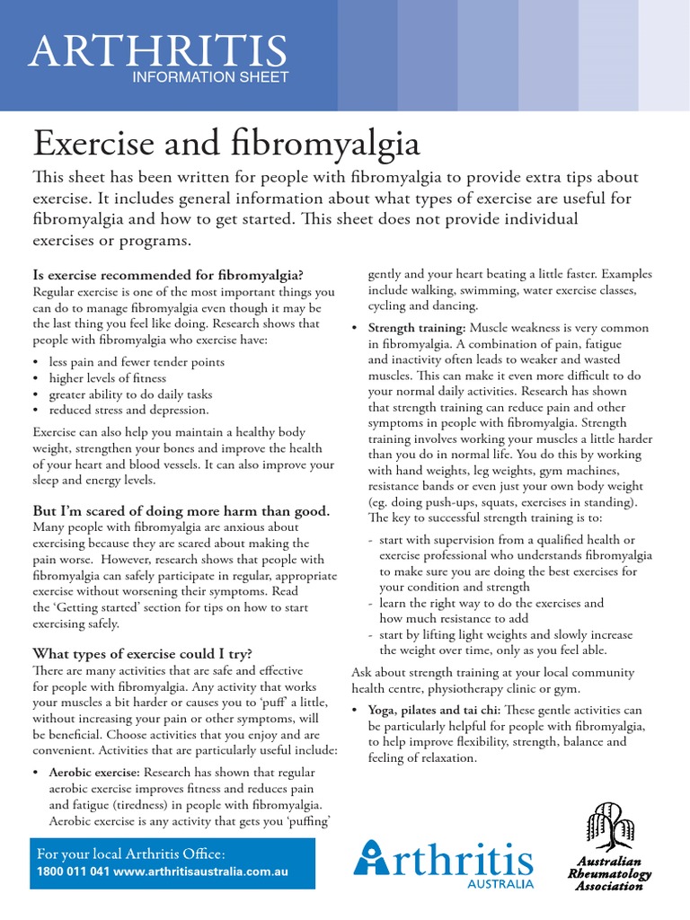 Exercise and Fibromyalgia Strength Training Physical Exercise