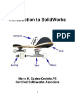 Introduction To Solidworks: Mario H. Castro-Cedeño, Pe Certified Solidworks Associate
