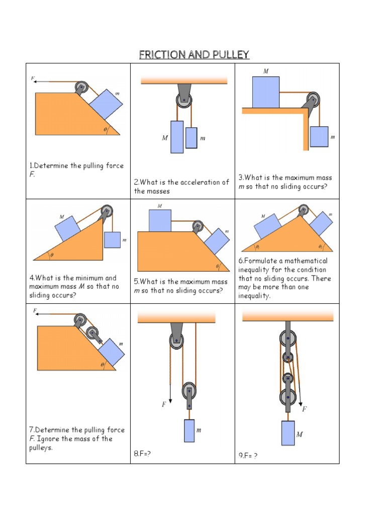 Pulley Question PDF