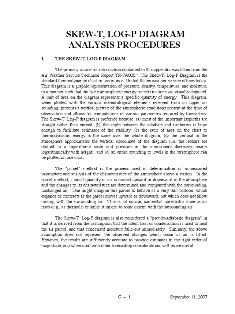 I. The Skew-T, Log-P Diagram | Download Free PDF | Humidity | Applied ...