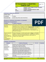 CL-05-11 Grit Blasting - Painting Checklist Template