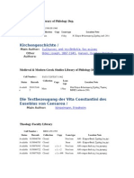 Classical Studies Library of Philology Dep