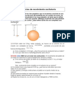 Ejercicios de movimiento oscilatorio: periodos, frecuencias y aceleraciones de péndulos, resortes y motores