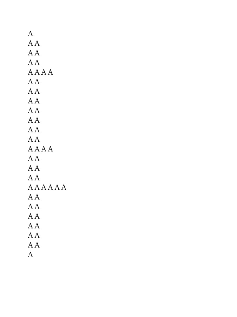 Document Analysis of AA Patterns | PDF