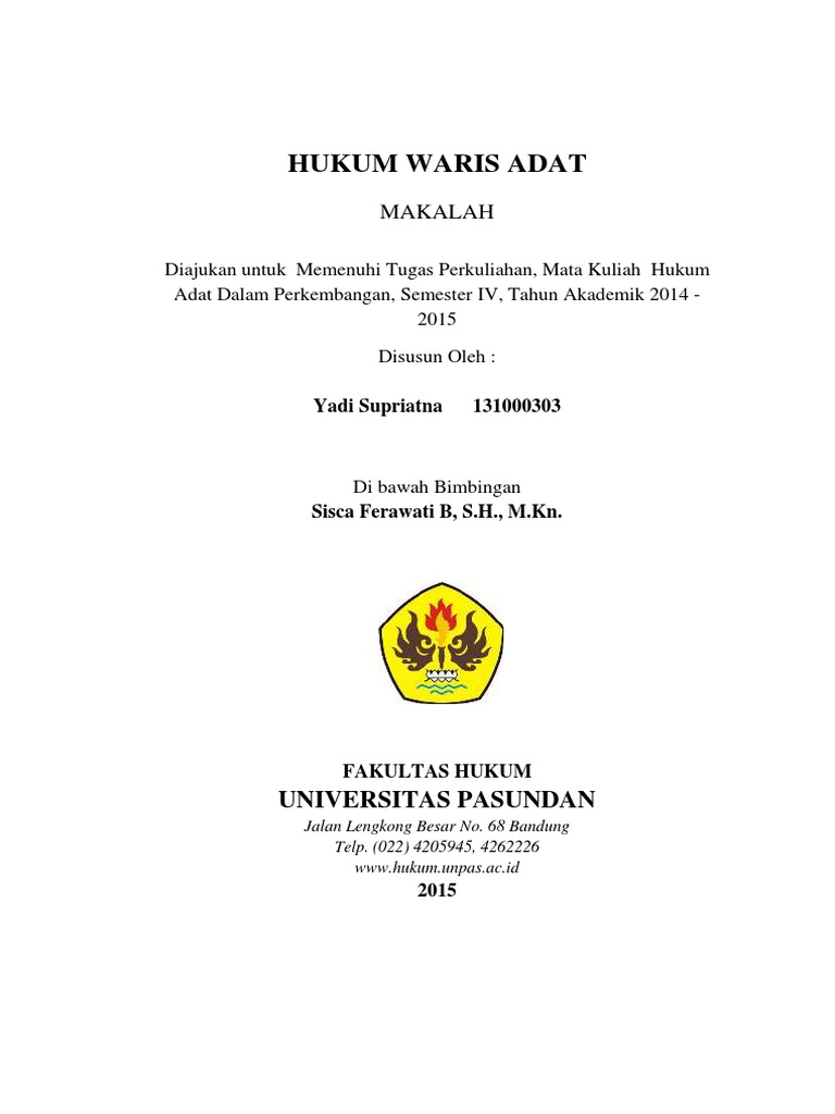Hukum Waris Adat