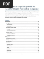 Download Local Civil Rights Restoration Act Toolkit by Defending Dissent Foundation SN270276662 doc pdf
