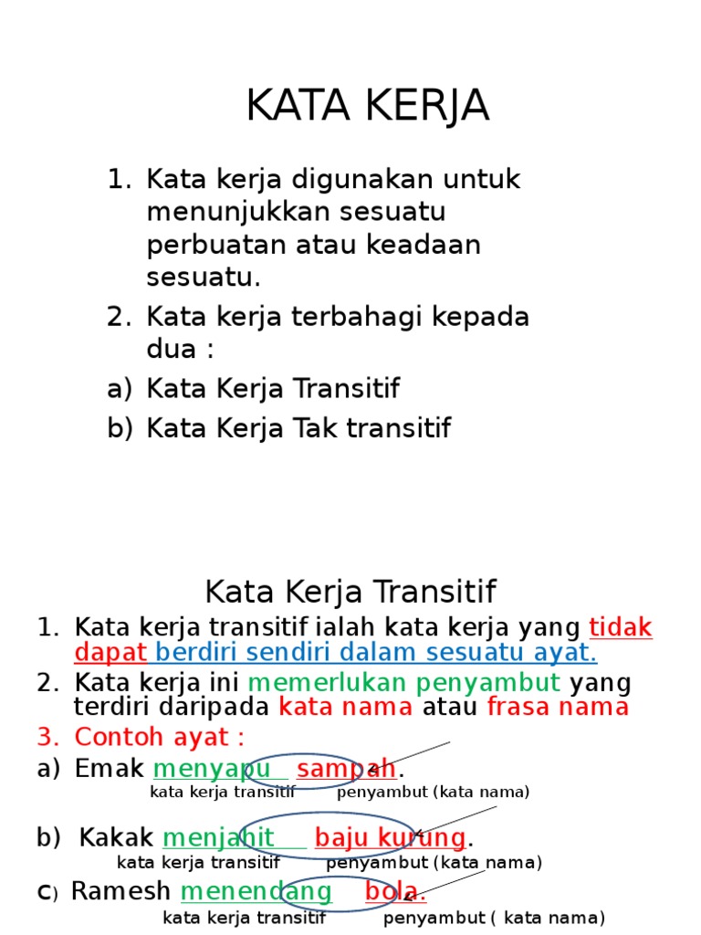 Kata kerja