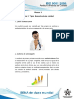 Tema 2. Tipos de Auditoria de Calidad