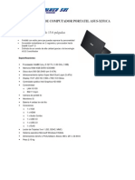 Ficha Técnica de Computador Portatil Asus PDF
