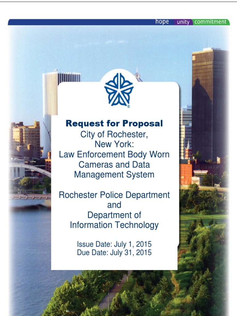 RFP - Body Worn Camera | PDF | Request For Proposal | Project Management