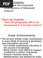 Greek Achievements