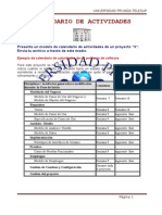 Calendario de Actividades