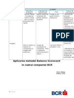 Metoda Balance Scorecard BCR