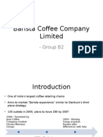 Barista Coffee Company Limited: - Group B2