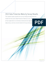 2013 Data Protection Maturity Survey Results