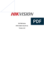 US-User Manual of DS-7604 Series DVR V1.2.0