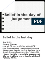 Belief in the day of Judgment 