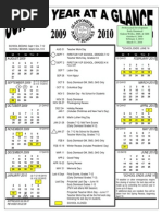 Glastonbury CT School Calendar 2009 - 2010