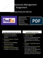 Human Resources Management Assignment: HR Practices in Fed - Ex