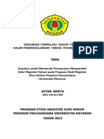Download TESIS KEBIJAKAN FORMULASI HUKUM PIDANA DALAM PENANGGULANGAN TINDAK PIDANA KEHUTANANpdf by Astan W SN270318643 doc pdf