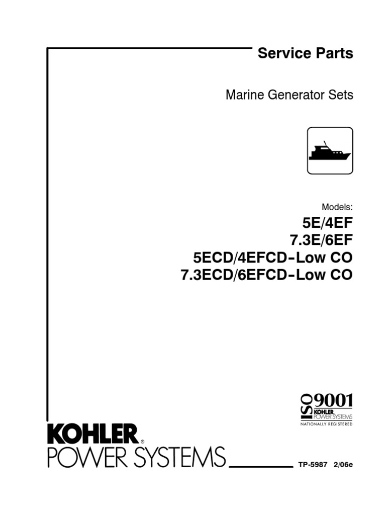 Kohler 5e Parts List Electrical Connector Piston