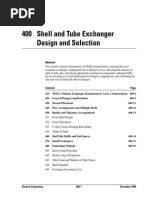 400 Shell and Tube Exchanger Design and Selection: Chevron Corporation 400-1 December 1989