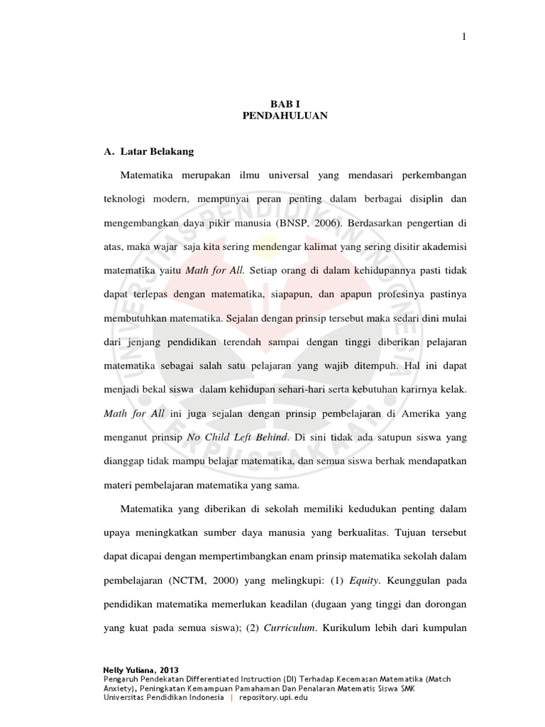 Skripsi Pendidikan Matematika