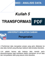 Statistik: Transformasi Data