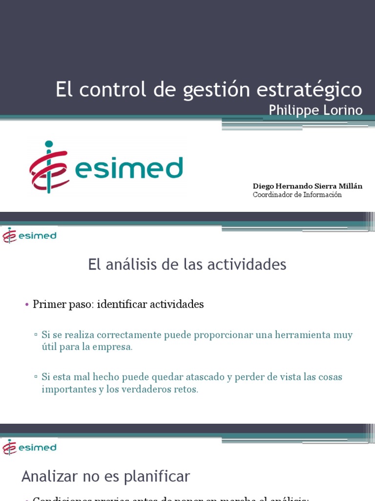 Control de Gestión Estratégico Efectivo | PDF | Planificación | Información