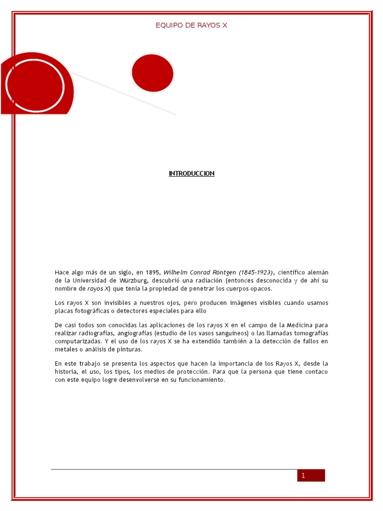 269583057-Equipo-de-Rayos-x (Reparado).docx | Terapia de radiación