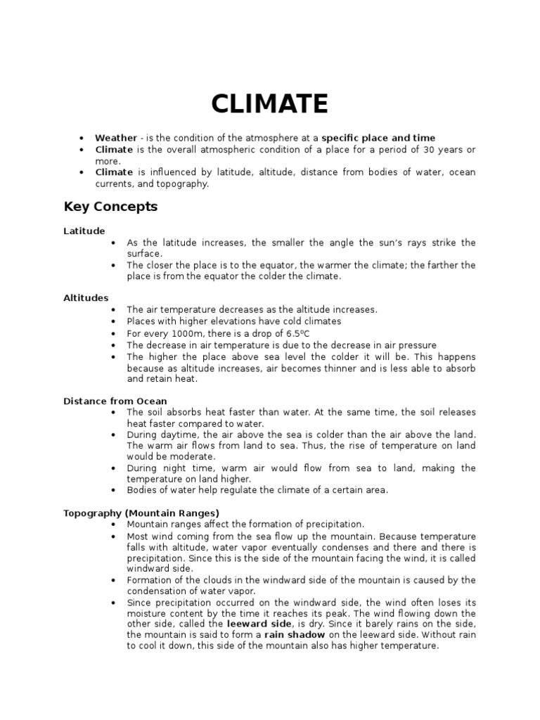 Grade 9 Climate Change Module Overview | PDF | Atmosphere Of Earth ...