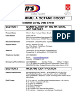 Race Formula Octane Boost 43905 MSDS