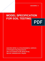 Model Specification For Soil Testing. Geospec 3 Hongkong