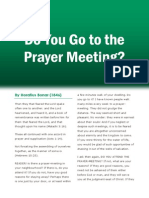 Do You Go to the Prayer Meetings