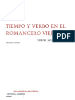 Tiempo y Verbo en El Romancero