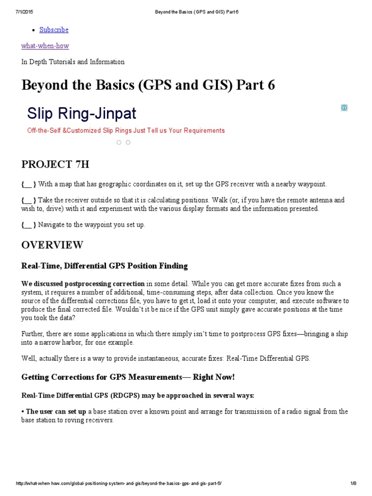 GPS and GIS | PDF | Global Positioning System | Communications Satellite