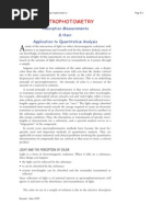 Principles of Colorimetric Measurements