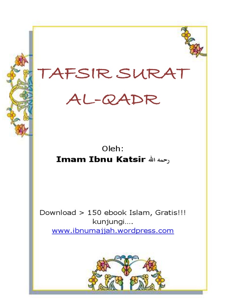 Tafsir Surat Al Qadr